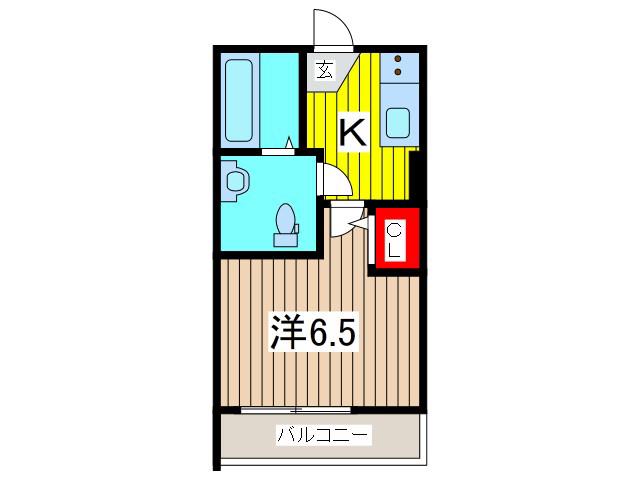 コンフォートメゾン蕨(1K/3階)の間取り写真