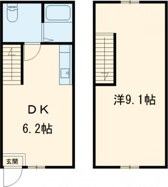 アネックス川会A棟(1DK/1階)の間取り写真