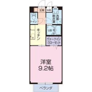 アドラブール加茂(1K/1階)の間取り写真