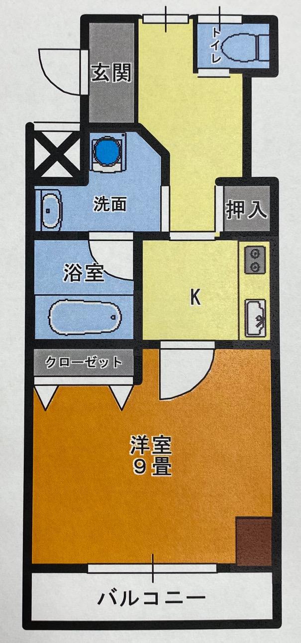 グランドパレスNS-6(1K/3階)の間取り写真