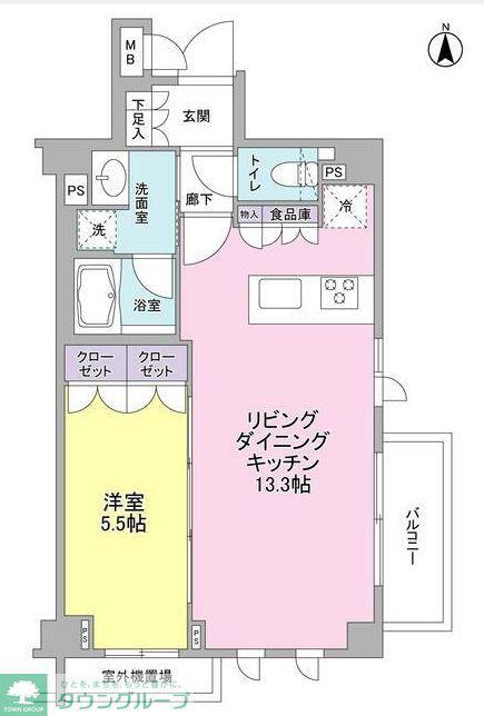 サンシャイン松本NO.17(1LDK/1階)の間取り写真