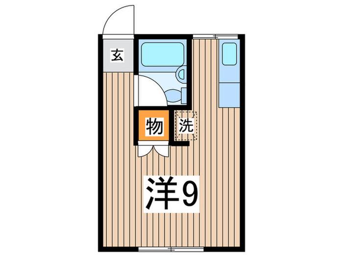 オーエムハイツ(ワンルーム/1階)の間取り写真