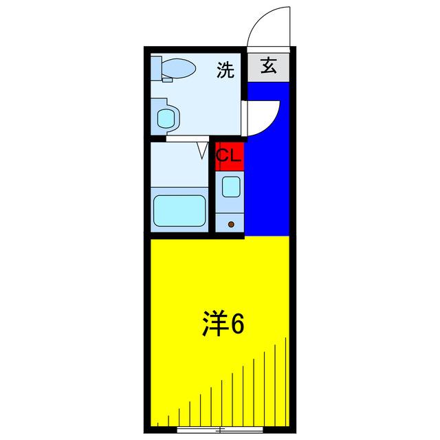 BOASORTE綾瀬1丁目(ワンルーム/4階)の間取り写真