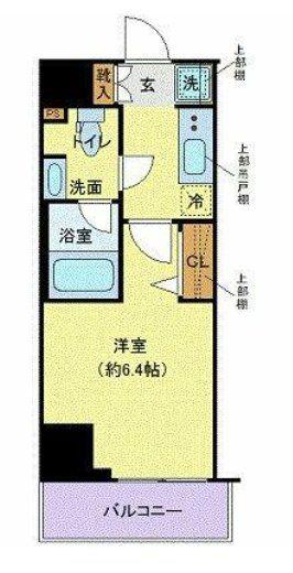 クレヴィスタ大森2(1K/5階)の間取り写真