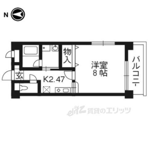 おーり・とーり(1K/3階)の間取り写真