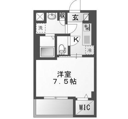 SK VIVRE(1K/5階)の間取り写真