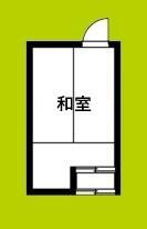 かなめアパート(ワンルーム/3階)の間取り写真