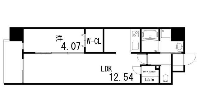 G-RAPPORT西宮(1LDK/2階)の間取り写真