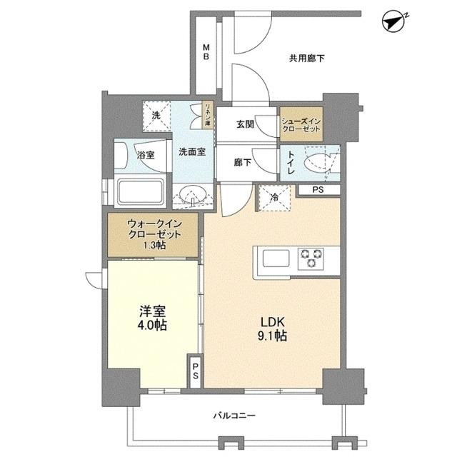 サクラティアラ新梅田(1LDK/2階)の間取り写真