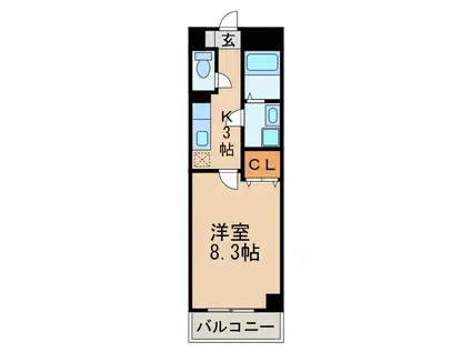 マ・メゾンコンフォールII(1K/4階)の間取り写真