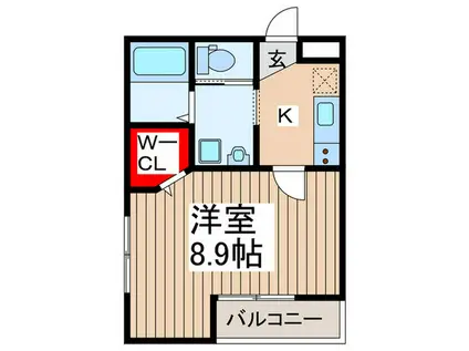 コンフォート・ティファニー(1K/3階)の間取り写真