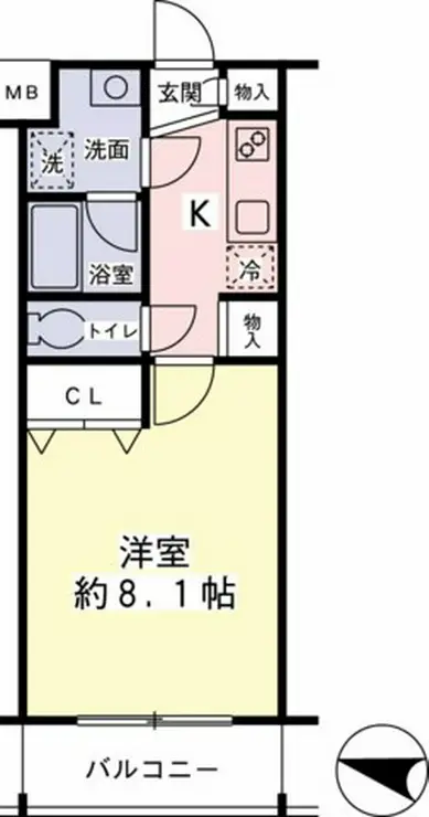 フィシオ橋本 1階階 間取り