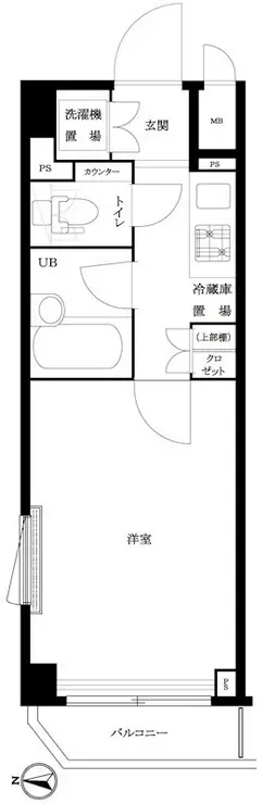 ルーブル蒲田南六番館 4階階 間取り