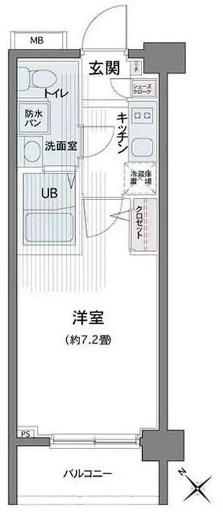 エコロジー都立大学レジデンス 4階階 間取り