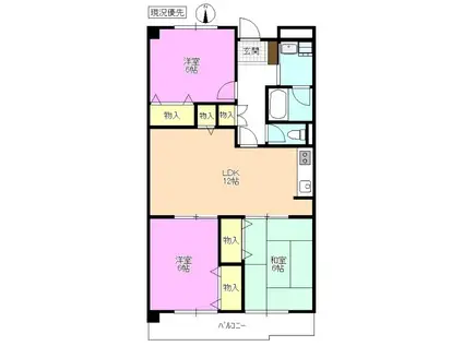 古舎TSUKAMA(3LDK/1階)の間取り写真