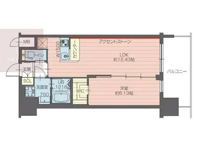 プレジオ永和ASIAN(1LDK/4階)の間取り写真