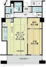 N4TOWER(2LDK/27階)の間取り写真