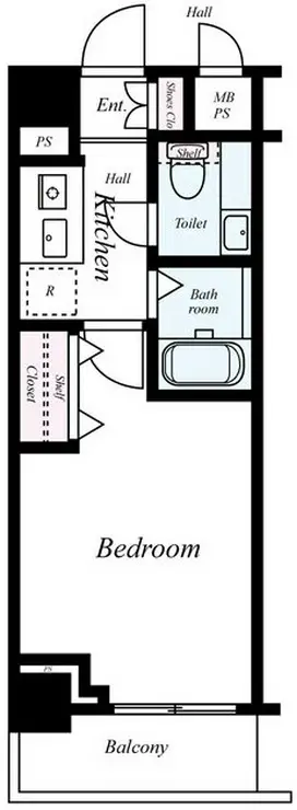 メゾン・ド・ヴィレ恵比寿 7階階 間取り