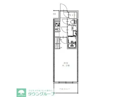 S-RESIDENCE金山ALTANO(1K/5階)の間取り写真