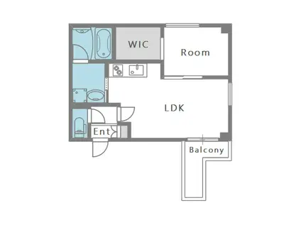 アレーズ駒川中野(1LDK/3階)の間取り写真