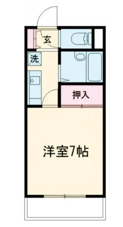 ヴェルテ奥西I 1階階 間取り