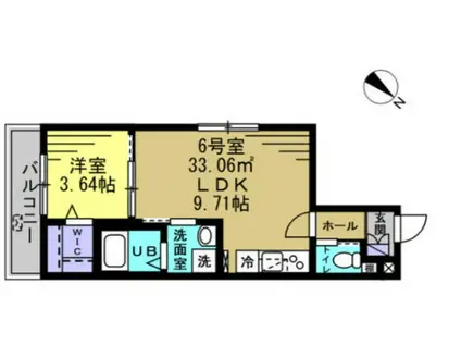 AJ幕張(1LDK/3階)の間取り写真