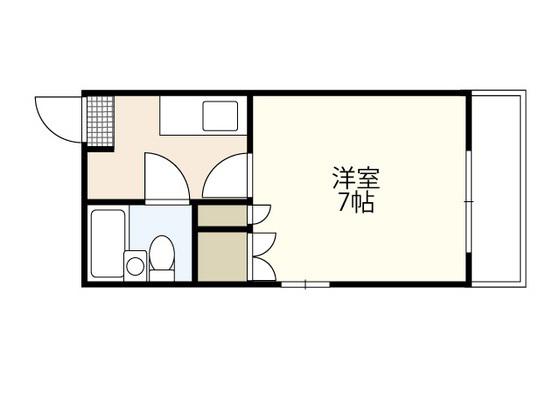 KENSEI9(ワンルーム/4階)の間取り写真
