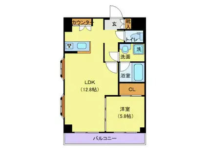 ファースト春日マンション(1LDK/4階)の間取り写真