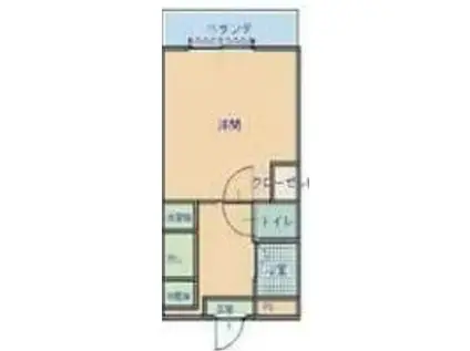 アーバンライフ志度I(1K/3階)の間取り写真