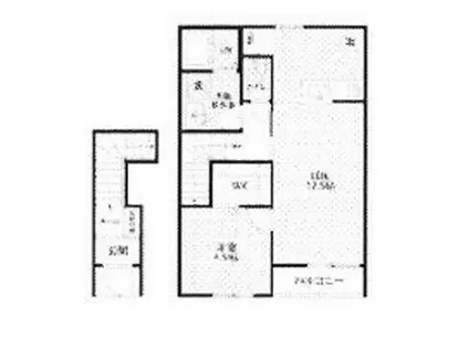 リーブルファイン小平仲町(1LDK/2階)の間取り写真