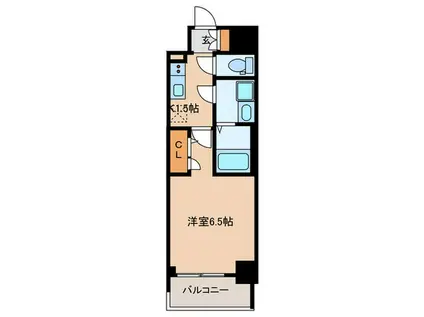 S-RESIDENCE名駅北ALESIA(1K/8階)の間取り写真