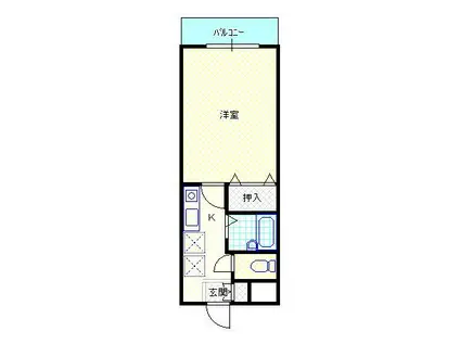 アーバンスカイ(1K/3階)の間取り写真