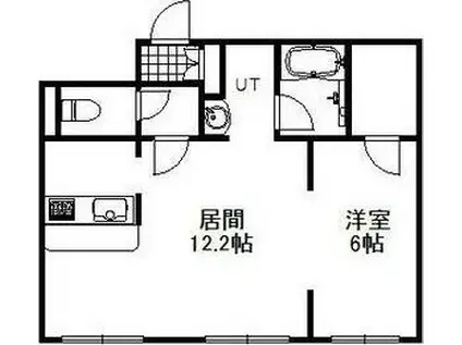 FORTUNA(1LDK/7階)の間取り写真