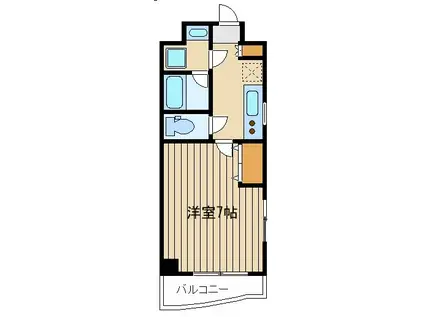 サンタ・フィールズ(1K/3階)の間取り写真