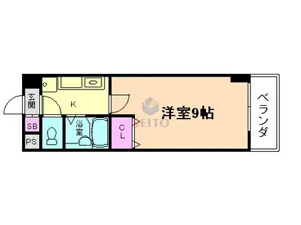 マンション野口II(1K/1階)の間取り写真