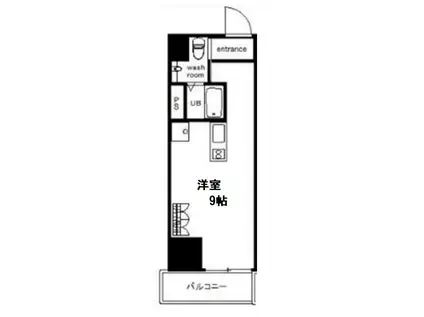 SK TOWER心斎橋イースト(ワンルーム/2階)の間取り写真
