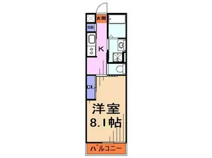 ADハウス(1K/3階)の間取り写真