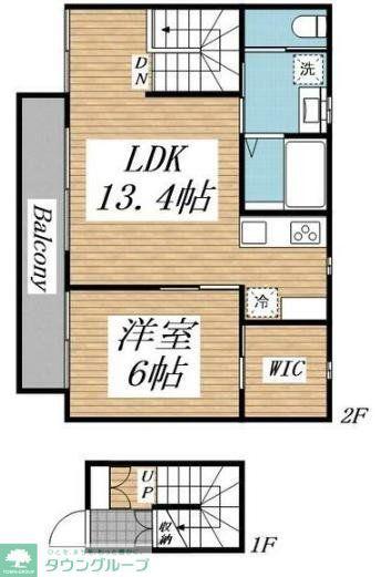 CASA・ACERO(1LDK/2階)の間取り写真