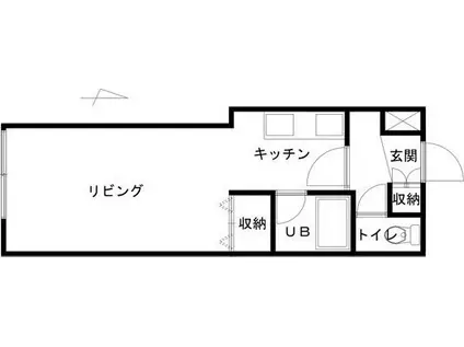 ノースコート18(1K/1階)の間取り写真