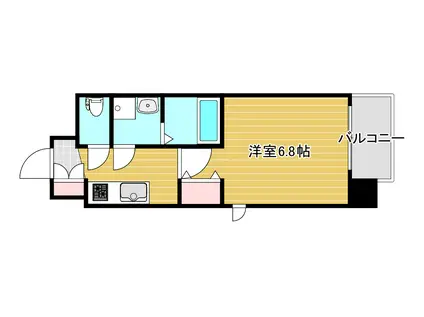 レジュールアッシュ都島(1K/5階)の間取り写真