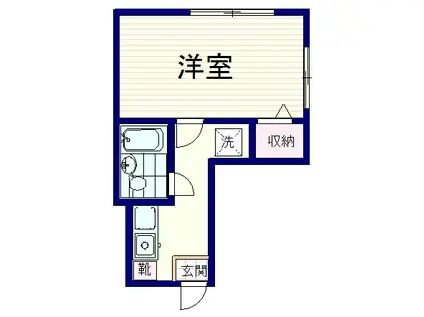 SEIWAビル(1K/4階)の間取り写真
