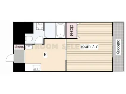 TSDREAM名駅(1K/6階)の間取り写真