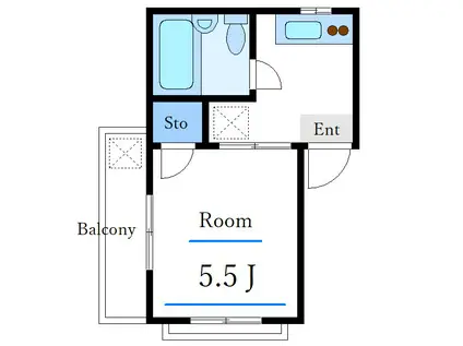 ラ・ファエルI(1K/3階)の間取り写真