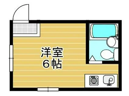 コーポ京橋(ワンルーム/1階)の間取り写真