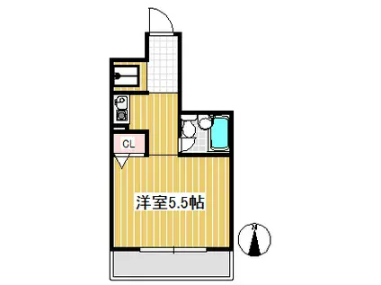 ルミエール(1K/5階)の間取り写真