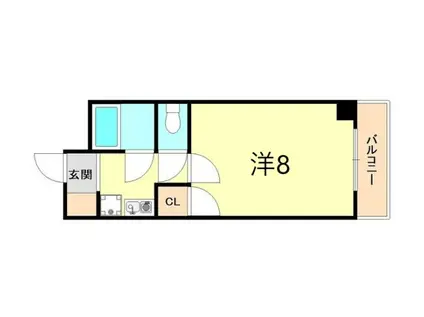 ステューディオ46(1K/2階)の間取り写真