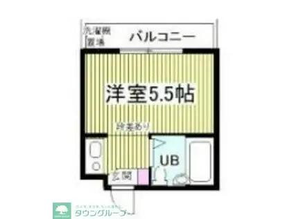 クアルト上井草(ワンルーム/1階)の間取り写真