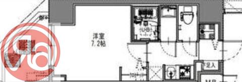 S-RESIDENCE阿波座BOUNCY(1K/4階)の間取り写真