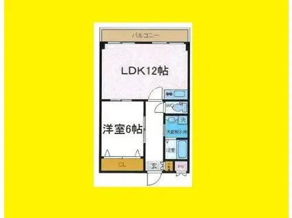 第一星栄ハイツ(1LDK/3階)の間取り写真