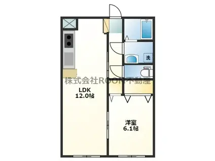 GRANSTAR7(1LDK/2階)の間取り写真